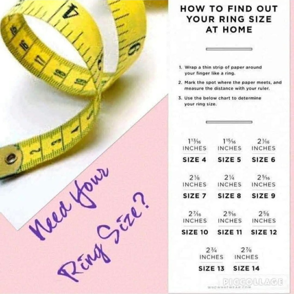 Ring Size Measuring Tape